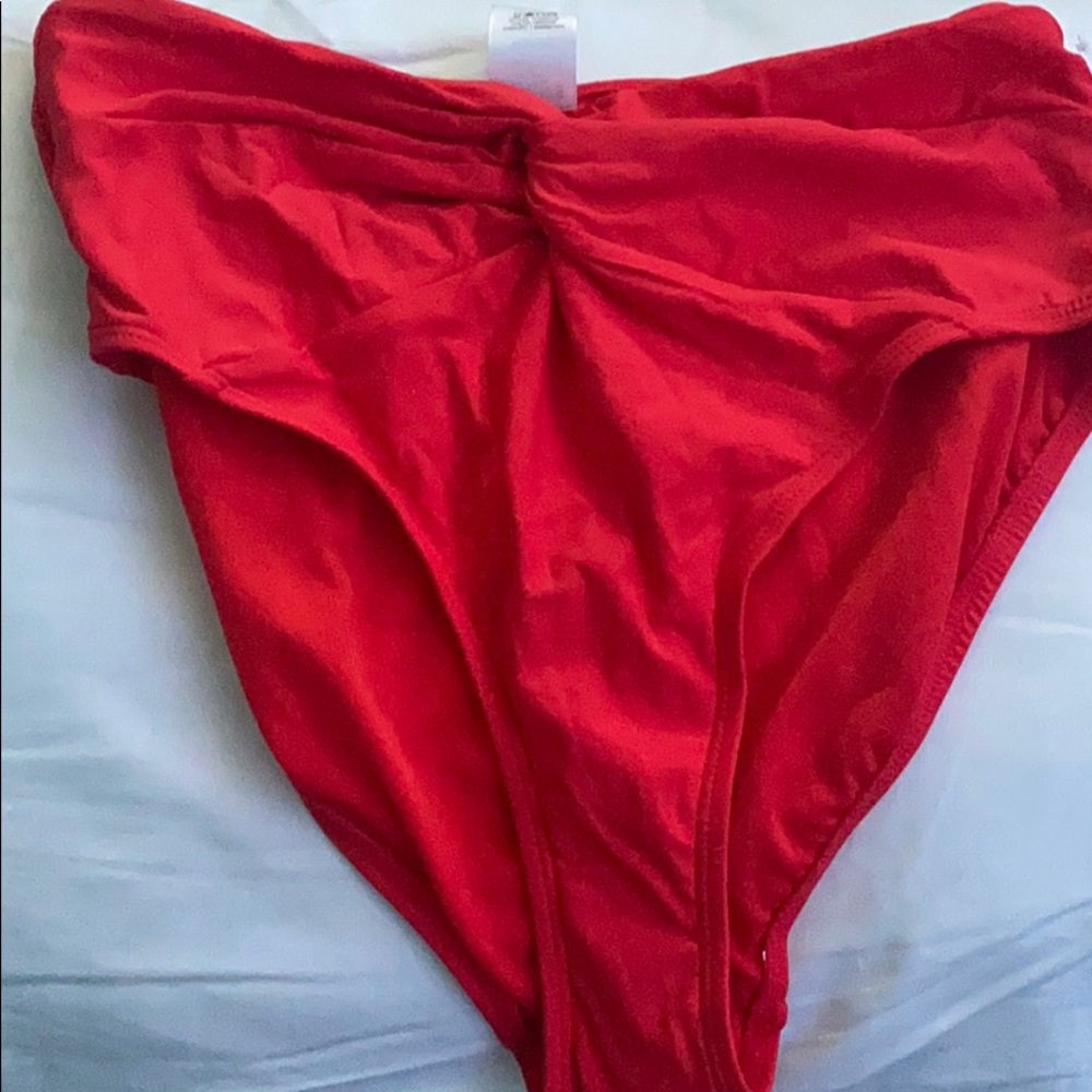High waisted swim bottoms